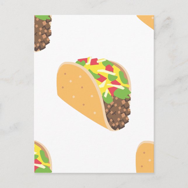 Postal emoji taco (Anverso)