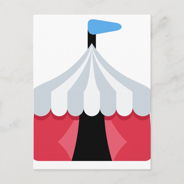 Postal Emoji Twitter - Circus Tent (Anverso)