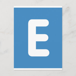 Postal emoji Twitter - Letra E