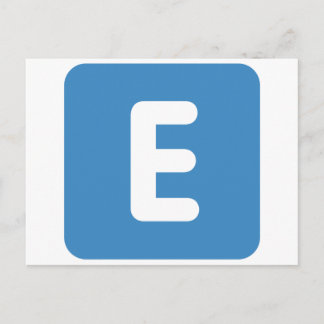 Postal emoji Twitter - Letra E