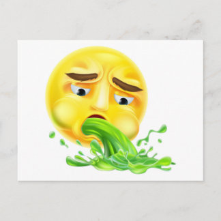 Postal Emoji vómita Emoticon