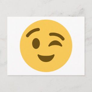Postal Emoji Wink