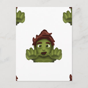 Postal emoji zombie man