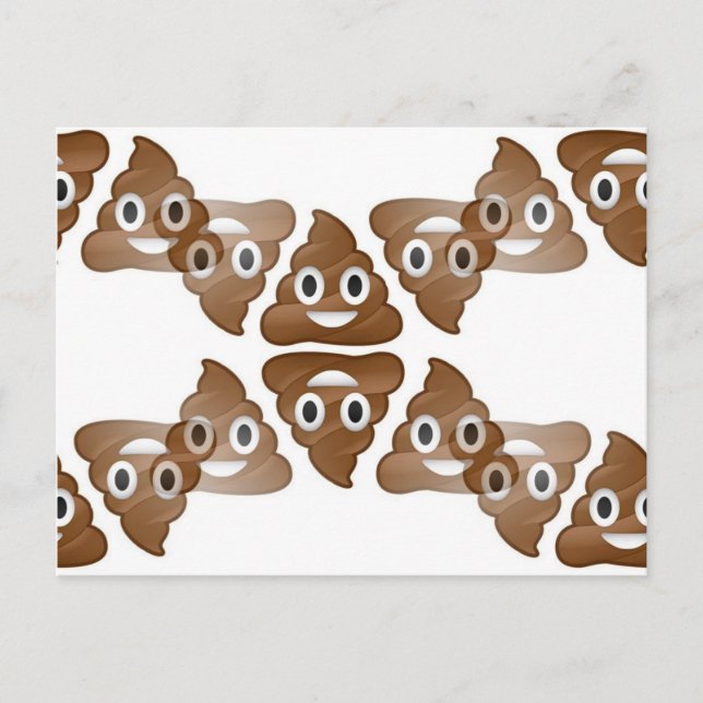 Postal emojis de poop (Anverso)