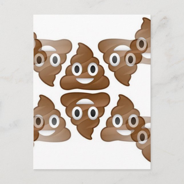 Postal emojis de poop (Anverso)