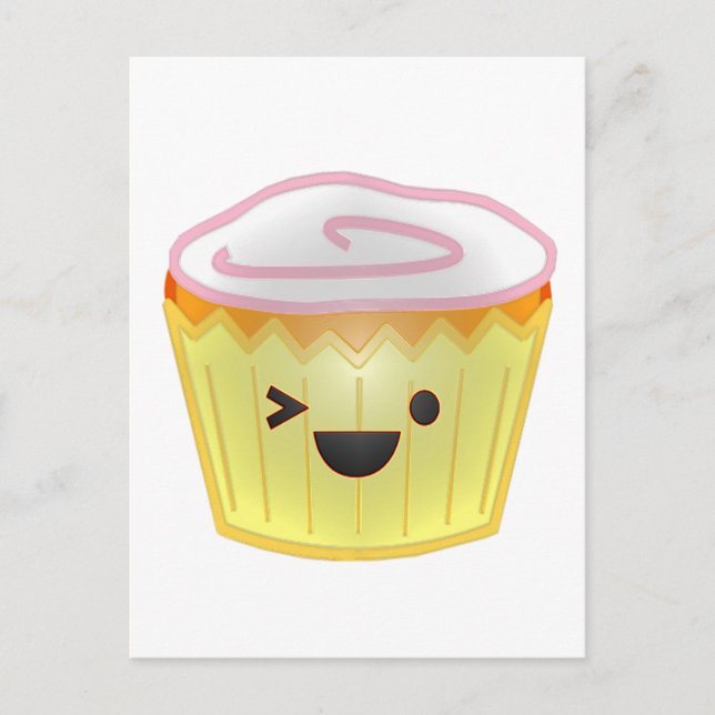 Postal Emoticon Cupcake (Anverso)