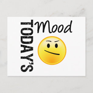 Postal Emoticon de humor de hoy enojado