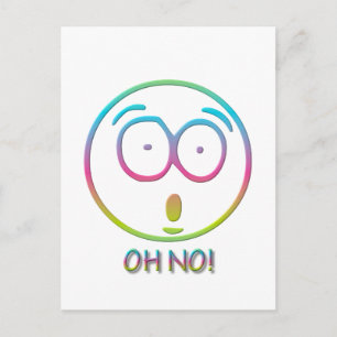 Postal Emoticón "¡Oh no!"