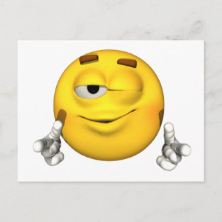 Postal Emotion Guy - Wink Postcard
