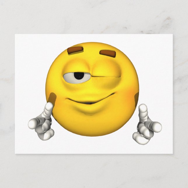 Postal Emotion Guy - Wink Postcard (Anverso)