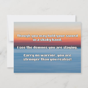 Postal Empath Warrior Positive Citation Animation