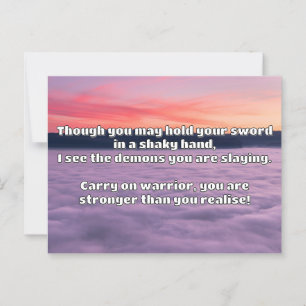Postal Empath Warrior Positive Citation Animation