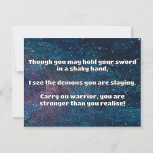 Postal Empath Warrior Positive Citation Animation
