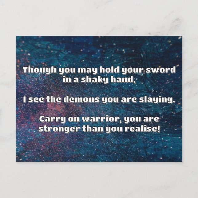 Postal Empath Warrior Positive Citation Animation (Anverso)