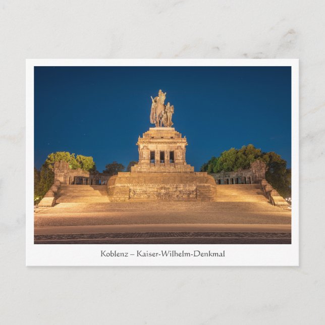 Postal Emperador Guillermo Koblenza (Anverso)