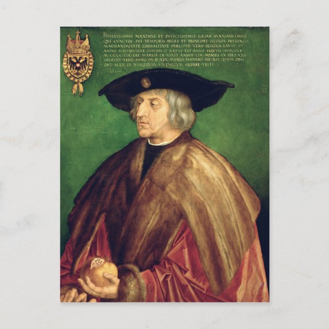 Postal Emperador Maximilian I (Anverso)