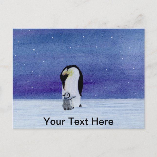 Postal Emperador Penguin (Anverso)