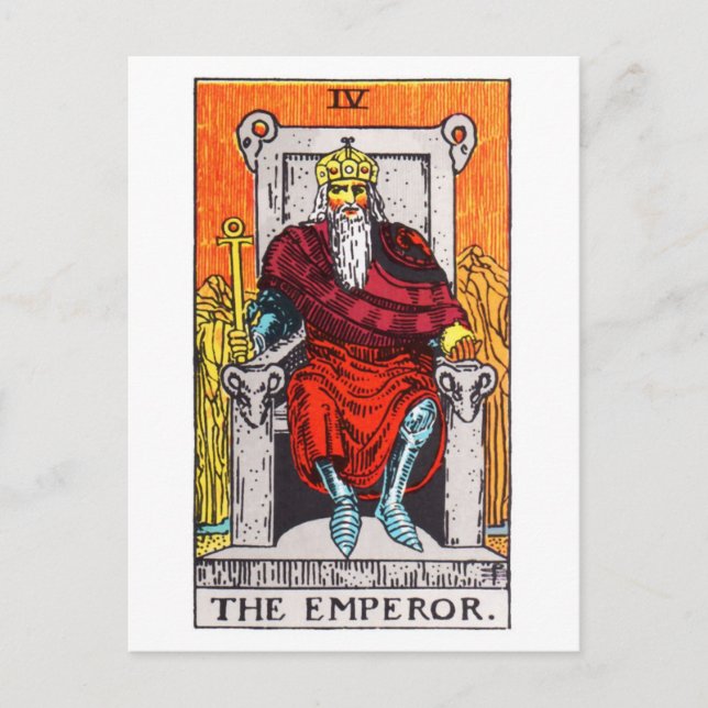 Postal emperador tarot (Anverso)