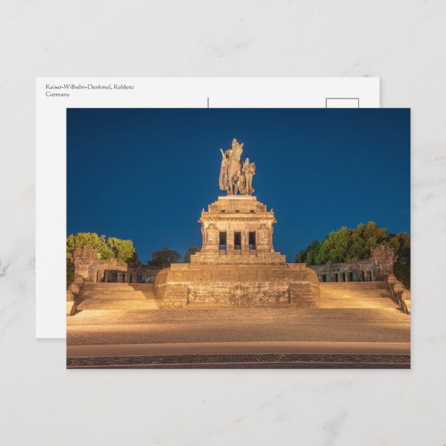 Postal Emperador William Koblenz (Anverso / Reverso)