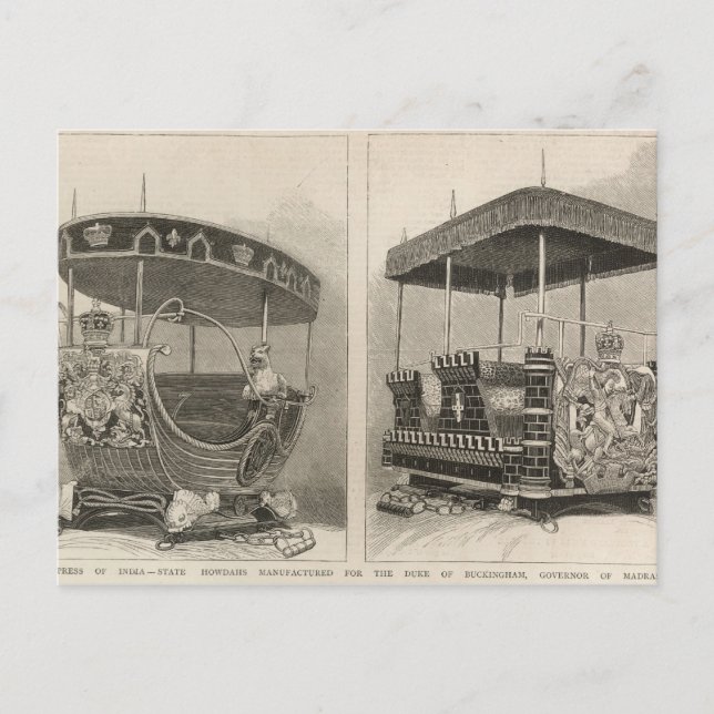 Postal Emperatriz de India (Anverso)