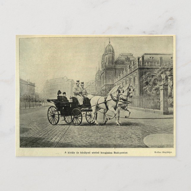 Postal Emperatriz Elisabeth de Austria-Sissi, Budapest 18 (Anverso)