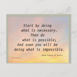 POSTAL EMPIEZA HACIENDO ST. FRANCIS POSTCARD