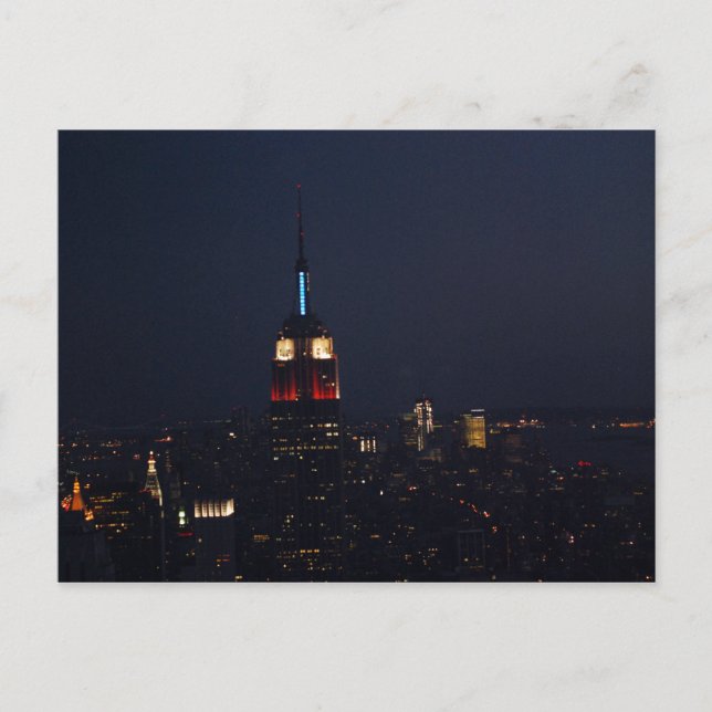 Postal Empire State Building de noche (Anverso)