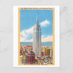 Postal Empire State Building, Nueva York, Viajes de época