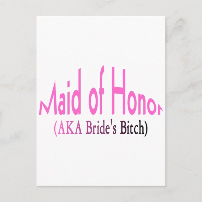 Postal Empleada De Honor (Anverso)