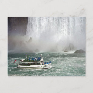 Postal Empleada De La Niebla Entrando En Las Cataratas