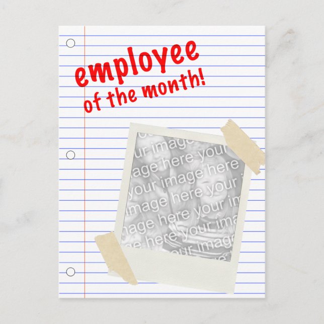 Postal empleado del mes (Anverso)