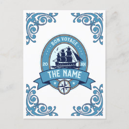 Postal Empleado gracias Adiós Bien viaje de despedida