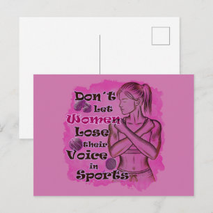 Postal Empoderamiento de las mujeres. Las mujeres hablan