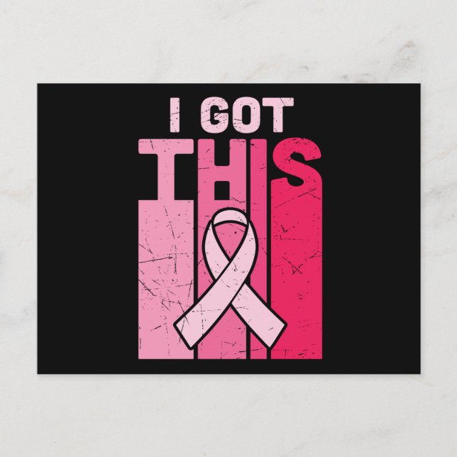 Postal Empoderando a esta superviviente de cáncer de mama (Anverso)