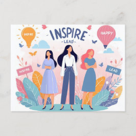 Postal Empoderar, inspirar, liderar el Día Internacional 