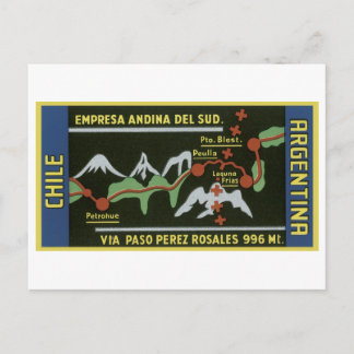 Postal Empresa ANdina Del Sud, Chile, Argentina