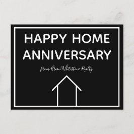 Postal Empresa de bienes raíces personalizada Feliz anive