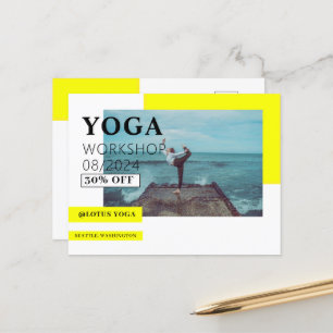 Postal empresa de clases de yoga
