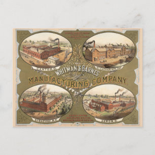 Postal Empresa de fabricación Whitman & Barnes.