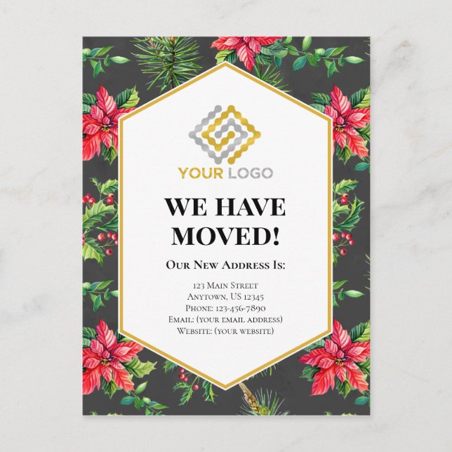 Postal empresa de Navidades de Invitación móvil (Anverso)