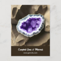 Postal empresa de Personalizado de Geode de Ametis