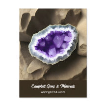 Postal empresa de Personalizado de Geode de Ametis