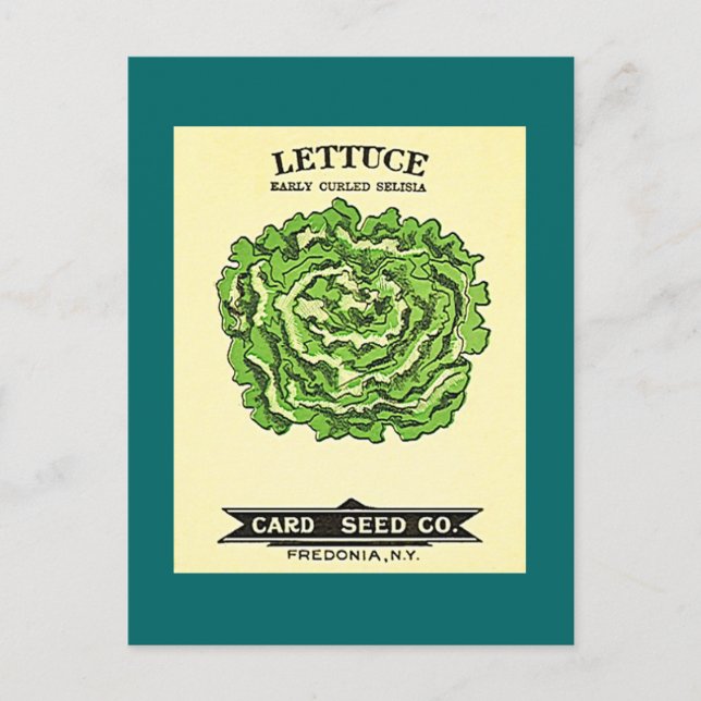 Postal Empresa de Semillas de Lechuga (Anverso)