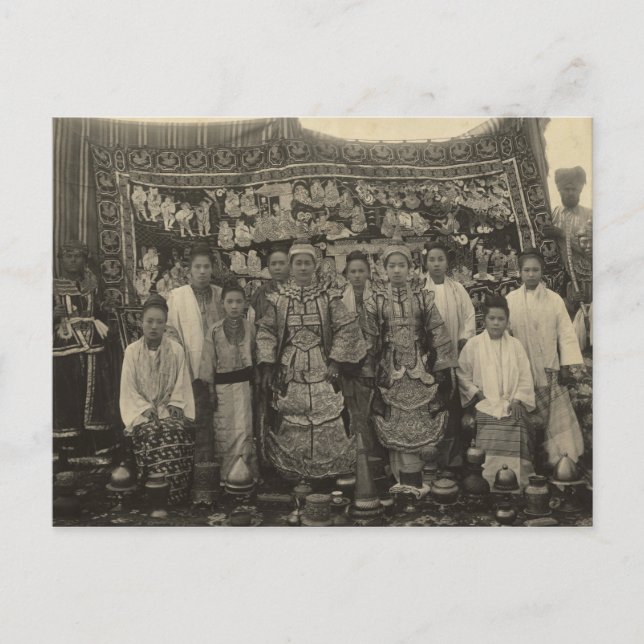 Postal Empresa de teatro, Burma, c.1910 (Anverso)
