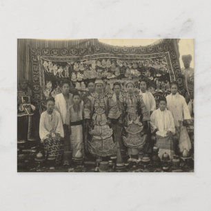 Postal Empresa de teatro, Burma, c.1910
