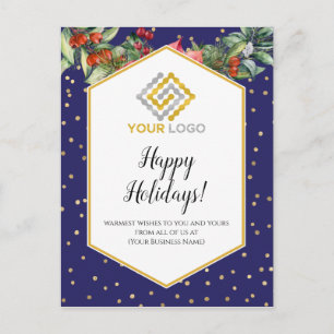 Postal empresa del logotipo de Confetti navidades