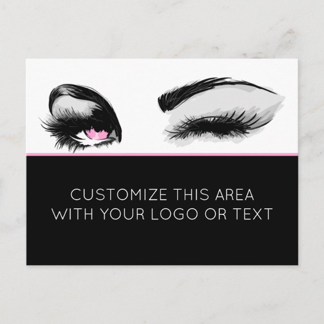 Postal empresa Mascara o Eyelash (Anverso)