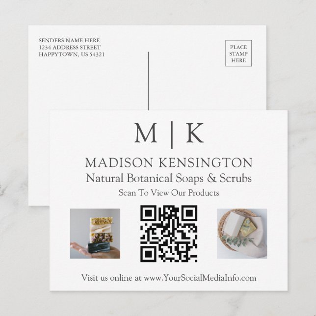 Postal Empresa Personalizado profesional (Anverso / Reverso)