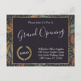 Postal Empresa promocional con logotipo comercial deja el