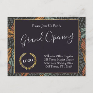 Postal Empresa promocional con logotipo comercial deja el